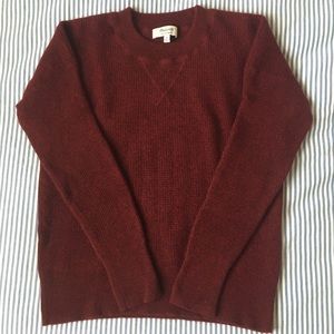 Madewell 100% Cashmere Sweatshirt Maroon XS